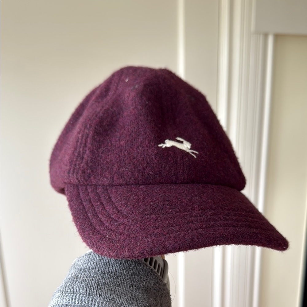 Tracksmith Maroon Wool Cap